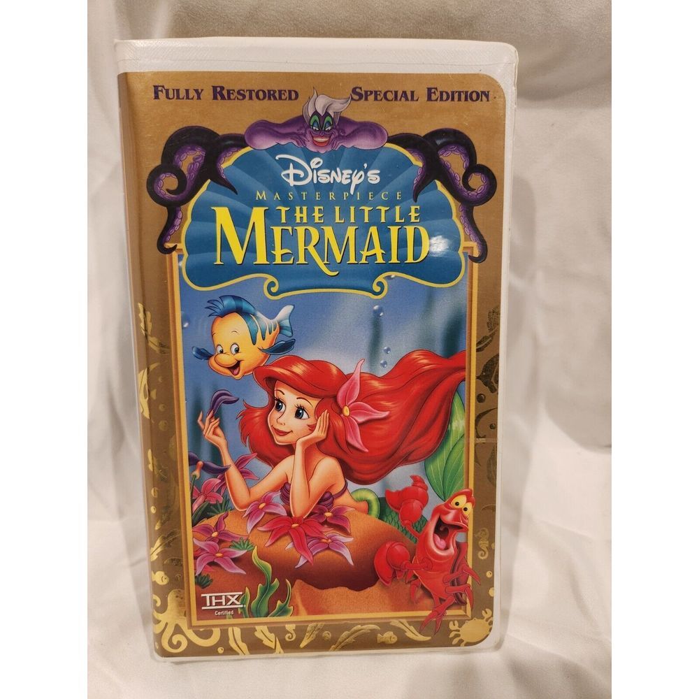 Disney The Little Mermaid Masterpiece Fully Restored Special Edition VHS Tape